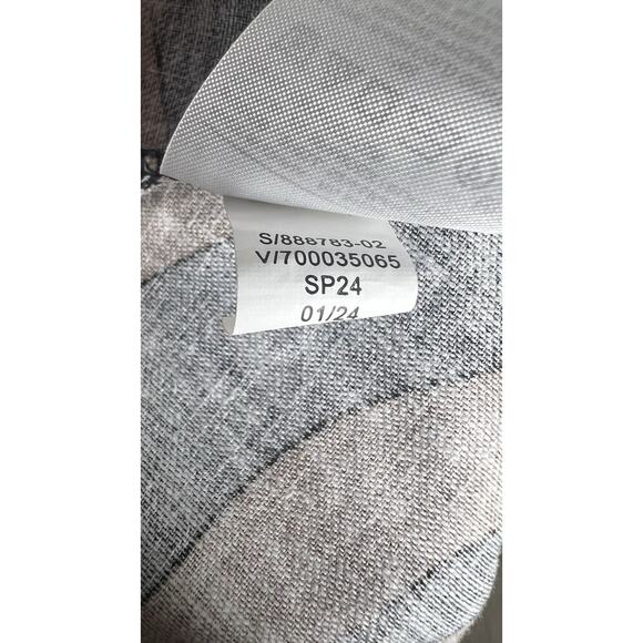 Banana Republic Linen Blend Cut-Out Size 4 MIDI Geometric Swirl Dress EUC - Picture 10 of 11